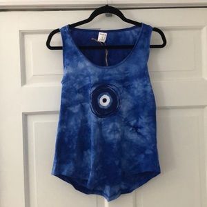SPLASH ‘84 Blue/White Tye Dye Tank Top L